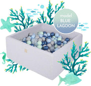 MeowBaby® Ballenbak Set met 300 ballen - Blue Laggon set