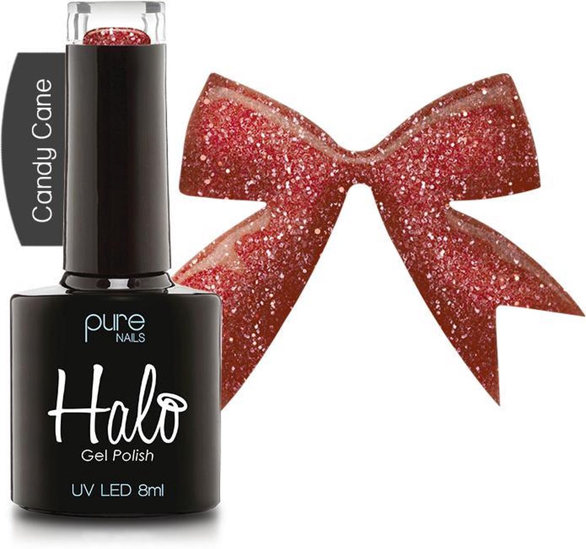 Halo Gel Polish Candy Cane - Professionele Gellak - feestkleur !