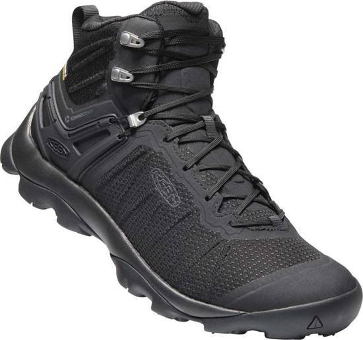 KEEN Venture Mid Wp Black/Black Wandelschoenen Heren - Maat 43