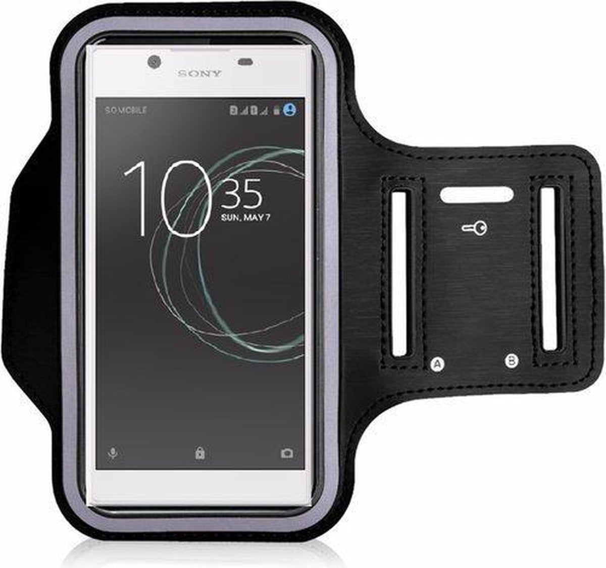 Sony Xperia L1 Sportarmband Hardloopband Zwart