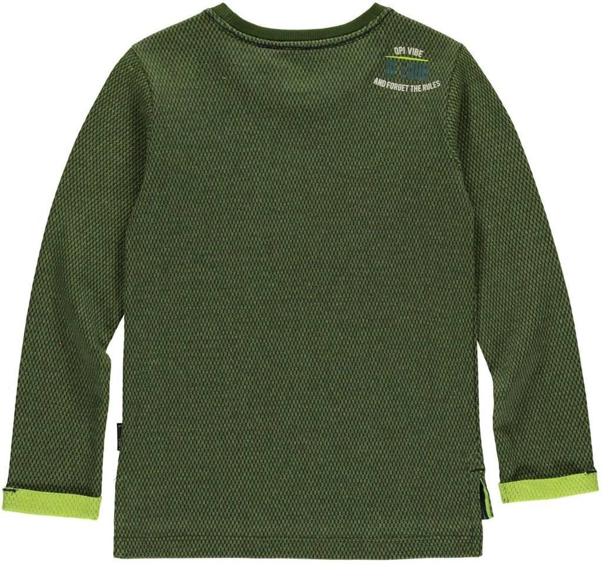 Jongens longsleeve donker groen Lester Quapi