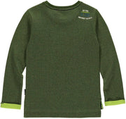 Jongens longsleeve donker groen Lester Quapi