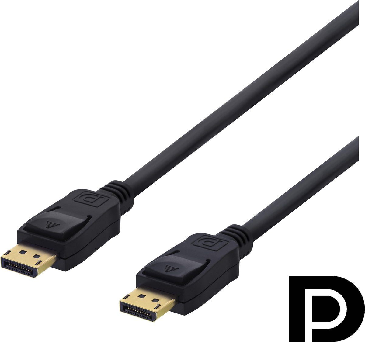 DELTACO DP-1030D DisplayPort kabel 4K UHD (60Hz) - DP 1.2 - 3 meter