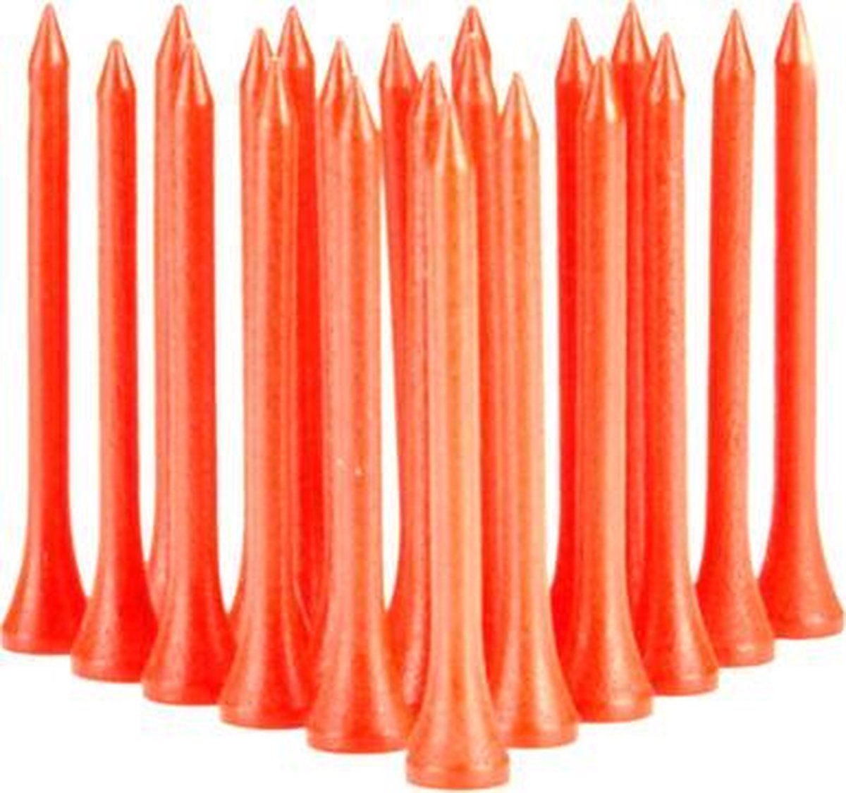 Firsttee 100 STUKS - Oranje houten Tees - Golftees 70 mm - Tee Hout - Golftee - Golfballen - Golf accessoires - Sport - Training - Golftrainingsmateriaal - Trolley - Cadeau - Golfset - Trainingsmaterialen - Net - Mat  afslaan - Golftas - Ballen Swing