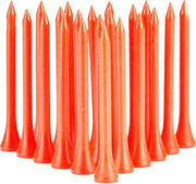 Firsttee 100 STUKS - Oranje houten Tees - Golftees 70 mm - Tee Hout - Golftee - Golfballen - Golf accessoires - Sport - Training - Golftrainingsmateriaal - Trolley - Cadeau - Golfset - Trainingsmaterialen - Net - Mat  afslaan - Golftas - Ballen Swing