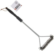 Bbq Staalborstel Driehoek Zilver/zwart 55 Cm