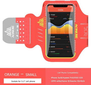 Aonijie armband | Sportarmband | Smartphone | Running | Accessoires |Oranje | 5.2 ''