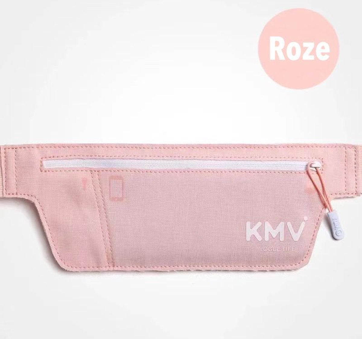KMV Heuptas - Running belt - Heuptasje - Hardloop - Sport heuptas - Roze
