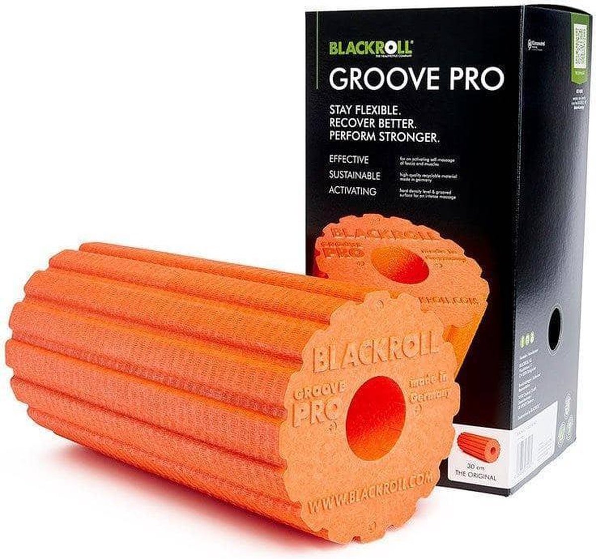 Blackroll Groove Pro Foam Roller 30 cm Oranje
