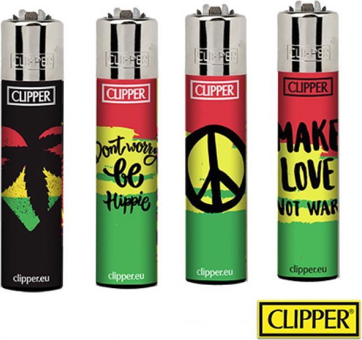 Clipper Aansteker - Jamaican Leaves - 4 stuks