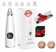 Nova Rainey Premium Blackhead Remover Vacuum Set Inclusief Gratis Maskers Gratis Comedonenset & 6 Opzetstukken - Professionele Kwaliteit - USB-oplaadbaar - Mee Eters Verwijderen - Wit & Roségoud