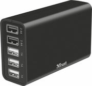 Trust 5-Port USB Fast Charger Binnen Zwart