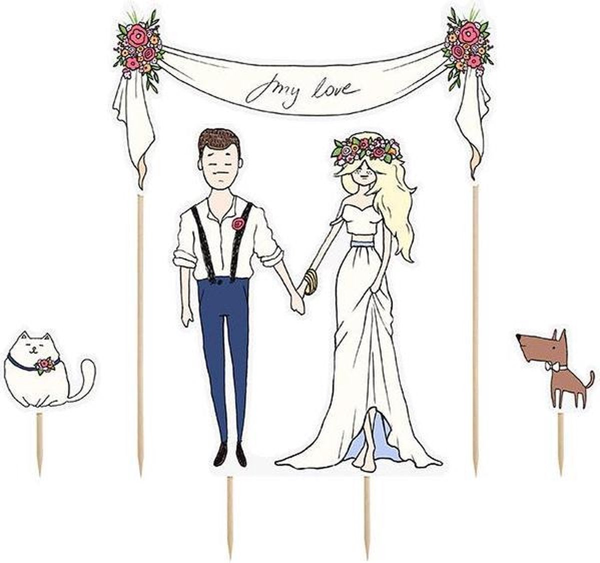 Taarttopper - My love - 4-delig
