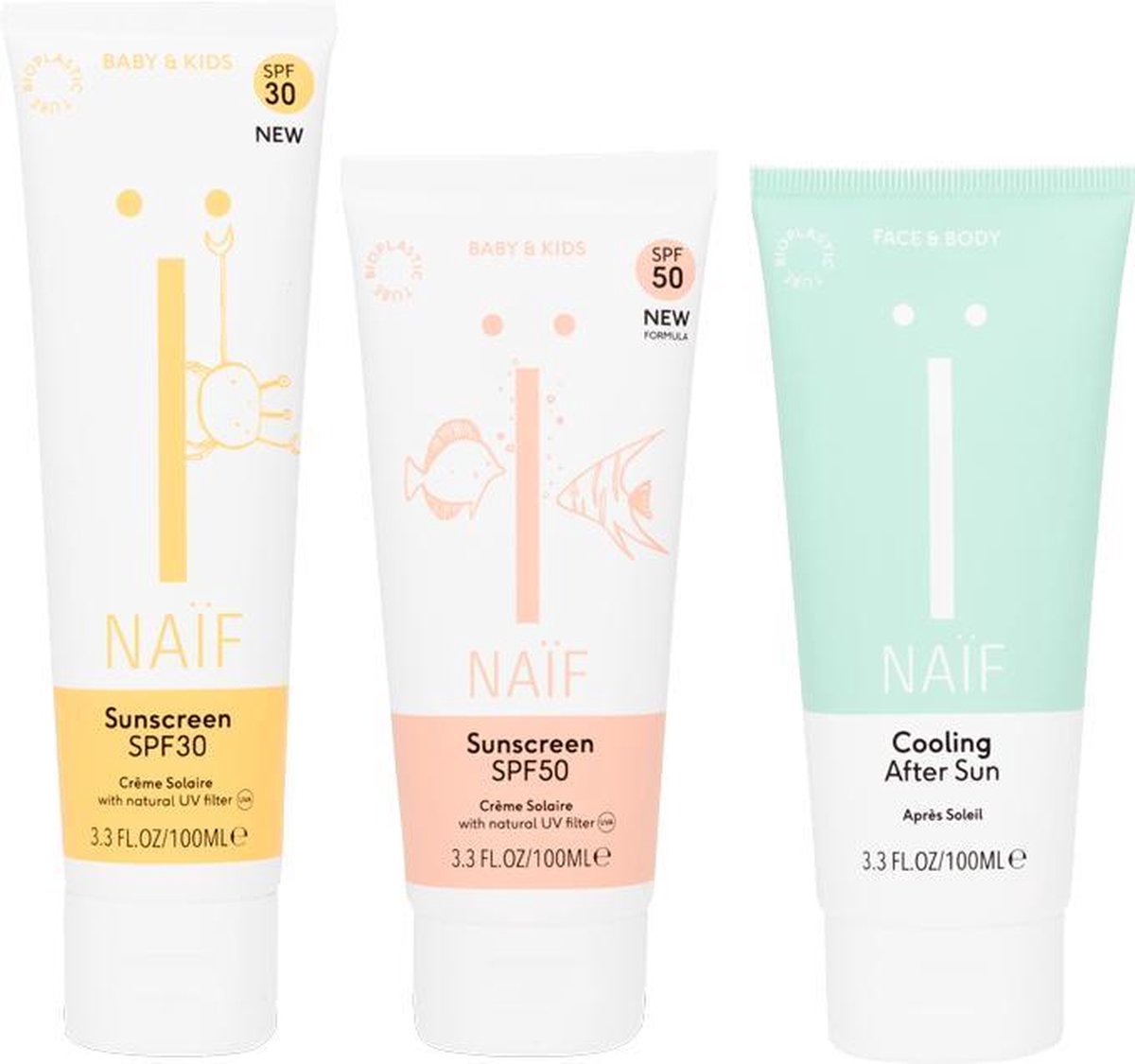 Naïf Cool voordeelverpakking zonnebrandcrème - baby en kind - SPF30