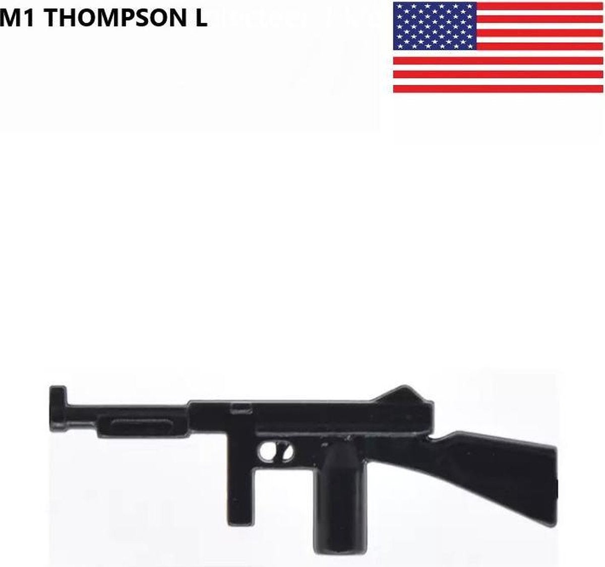 G37 - 10x Amerikaanse M1 Thompson L - WW2 Bouwstenen - Lego fit - WW2 - Soldaten - Militair - Tank - Army - Bouwstenen - Wapens - Geweren - Brick - Tweede Wereld Oorlog - Mini-figures - Leger - Duits - Navy Seals