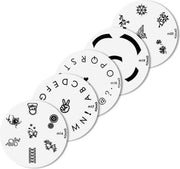 Konad imageplate set  5 stuks - M 16 t/m M20 - stempel nailart plate
