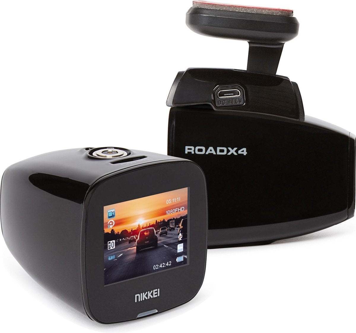 Nikkei RoadX4 - Full HD Dashcam voor Auto - met Wifi