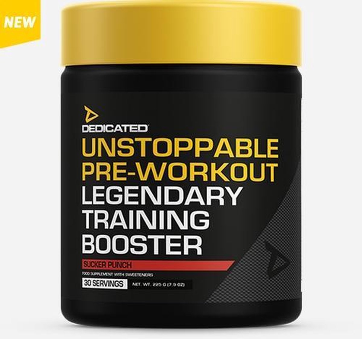 Dedicated Nutrition Unstoppable - Pre-Workout - 225 gram (30 doseringen) - Pineapple Orange