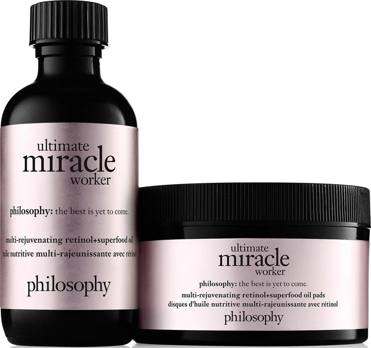 Philosophy Ultimate Miracle Worker Multi-Rejuvenating Retinol + Superfood Oil Pads Gezichtsolie 60 st.