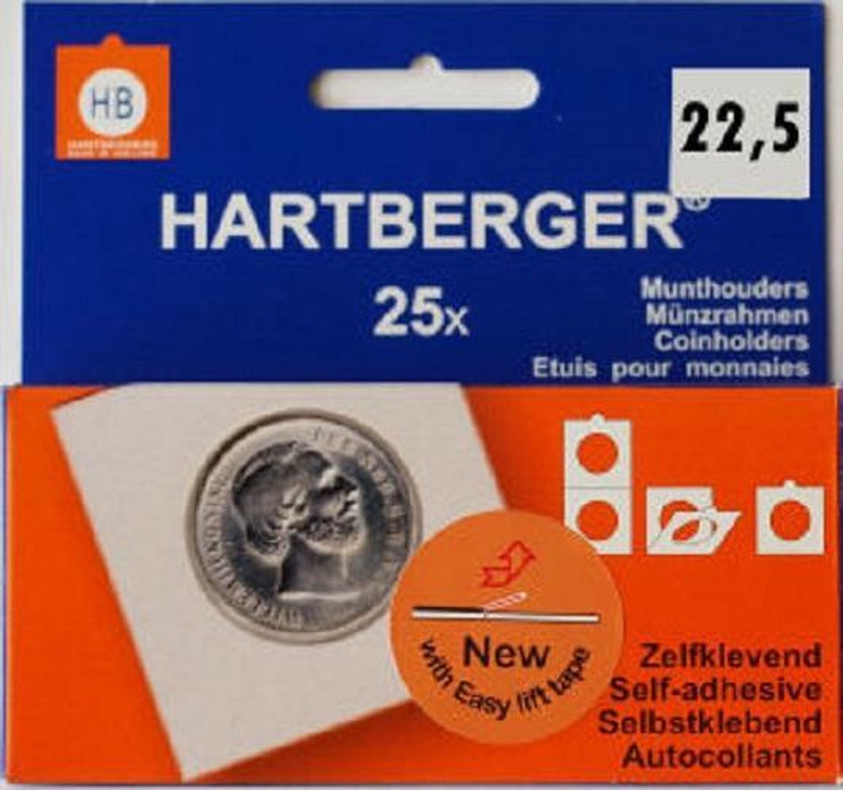 Hartberger Munthouders zelfklevend 22