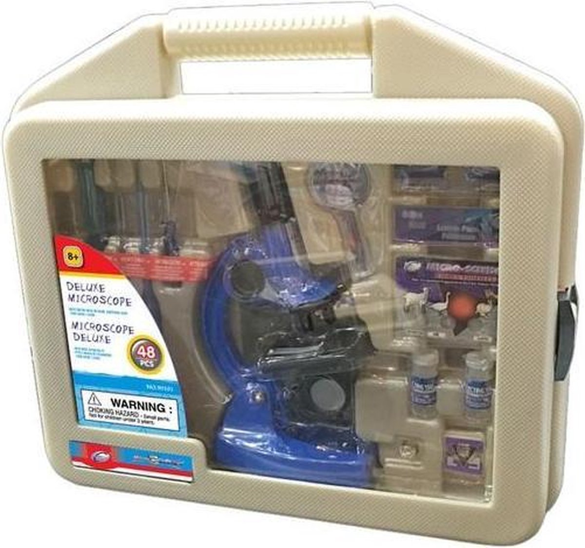 Deluxe Microscoop Blauw In Koffertje 48 Stuks
