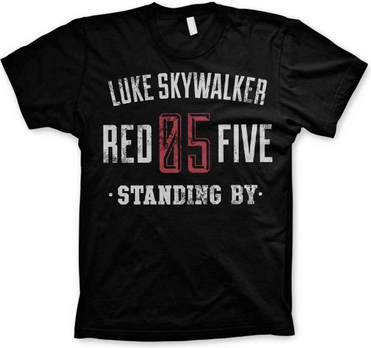 STAR WARS - T-Shirt Luke Skywalker Red 5 Standing - Black (S)