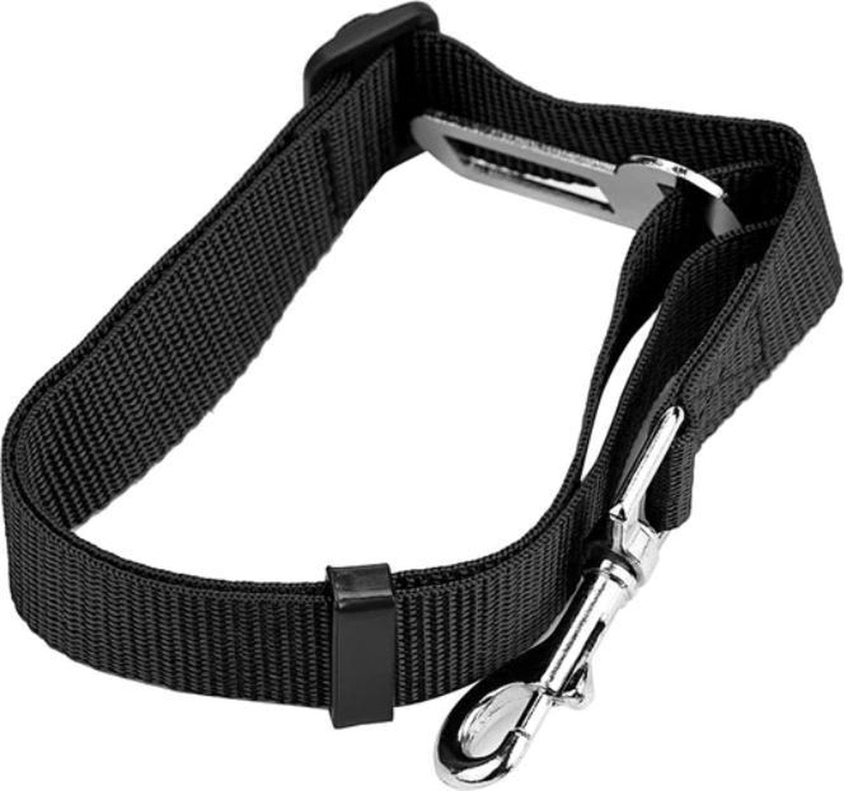 Honden Autogordel verstelbaar Honden Autoriem | 45 tot 72 cm lang | Veilige hondenriem | Verkeersveiligheid | Zwart