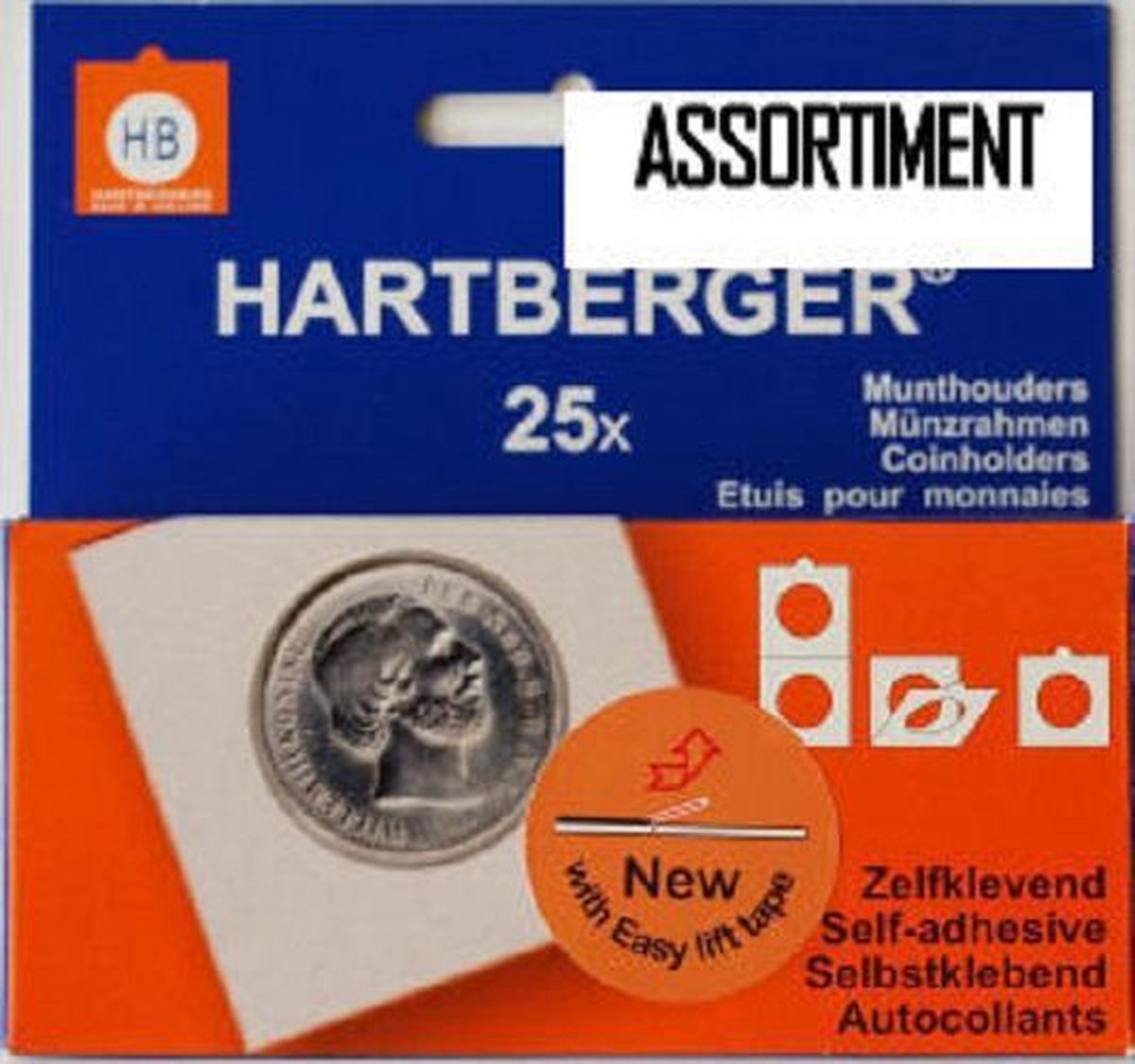 Hartberger Munthouders zelfklevend assortiment (25x)