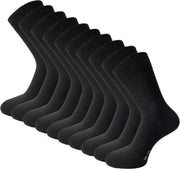 10 paar Sokken - VANSENZO - Basic - Zwart - Maat 47-50