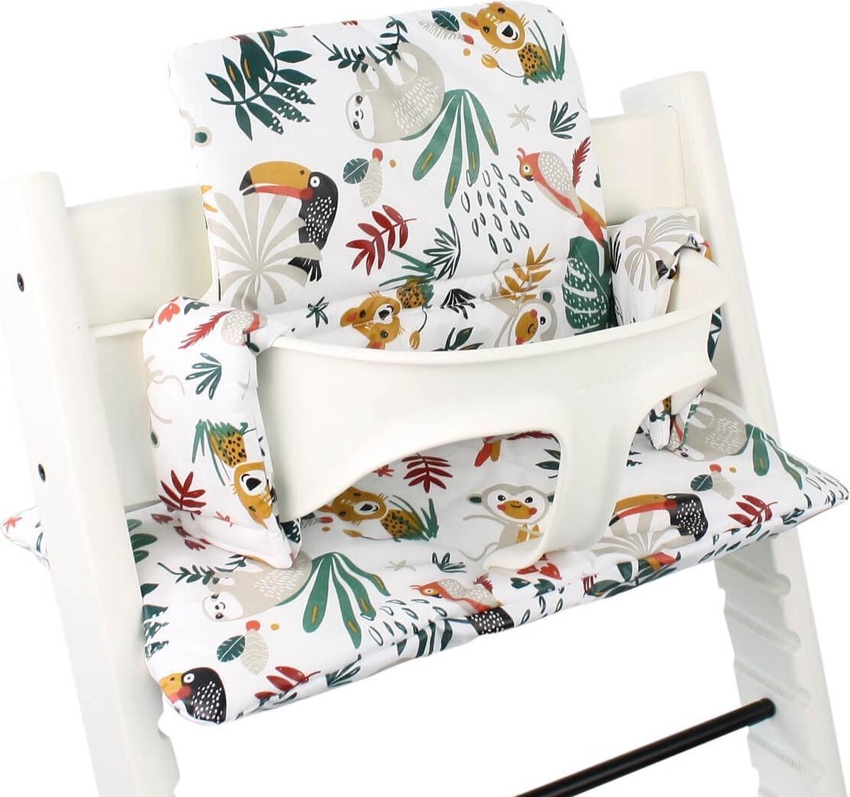 Ukje Kussenset voor Stokke Tripp Trapp - Geplastificeerd - Wit Aap