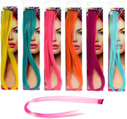 Fluorescent Hair Extension 50Cm 6-Ass.