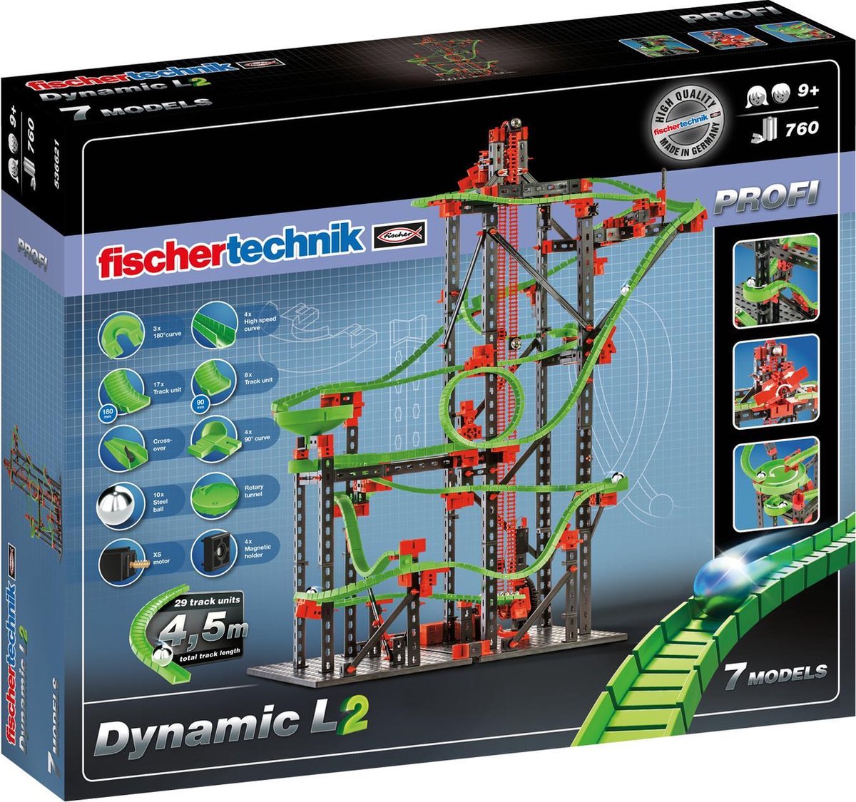 Fischertechnik Knikkerbaan Dynamic L2 - Kunststof