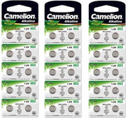 Camelion Alkaline AG3 LR41 G3 SR41W 392 1.5V knoopcel batterij - 30 Stuks (3 Blisters a 10St)