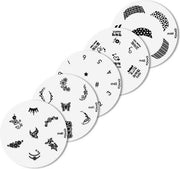 Konad imageplate set  5 stuks - M 40 t/m M44 - stempel nailart plate - stempel nailart plate-Nagel-stempel - nailart - plate