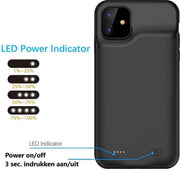 Battery case - Wireless charging - Draadloos opladen - Iphone 11 Pro Max  - 6500 mah - powerbank - 2 in 1hoesje