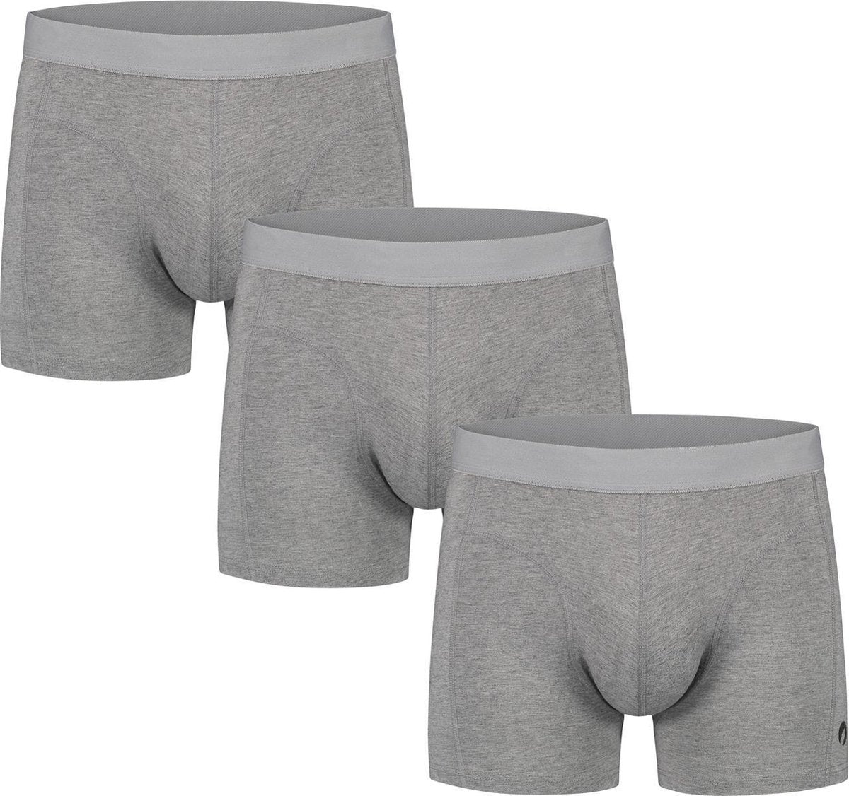 Boxershorts voor heren - bamboe - 3-pack - grijs - XLarge - geen logo in band - Bambocks