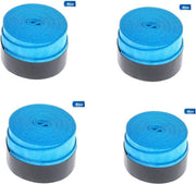 Overgrip blauw (tijdelijk 2+2!) - Racket overgrip - Tennisgrip - Softgrip - Absorberende overgrip - Tennis - Soft - Extra grip - 4 Stuks - Badminton - Squash - Padel