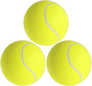3x Mega tennisballen XXL geel 22 cm speelgoed/sportartikelen - Sportmaterialen - Grote tennisballen - Buitenspeelgoed/sportief speelgoed - Tennissen
