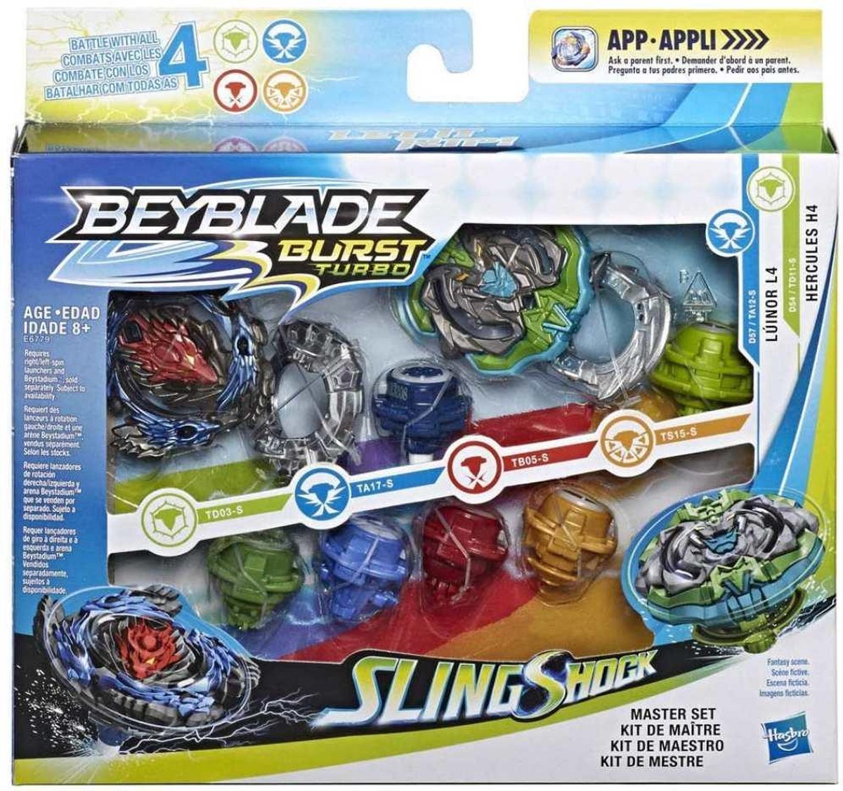 Beyblade Burst Singleshock Master Set Luinor L4 Hercules