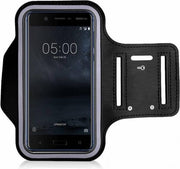 Zwart Sportarmband Hardloopband voor Nokia 5