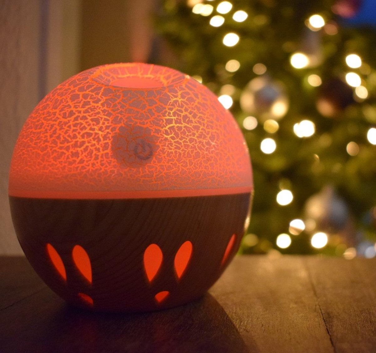 De Aroma Boetiek Aroma Diffuser Superball Groen/Lichtbruin 130ml