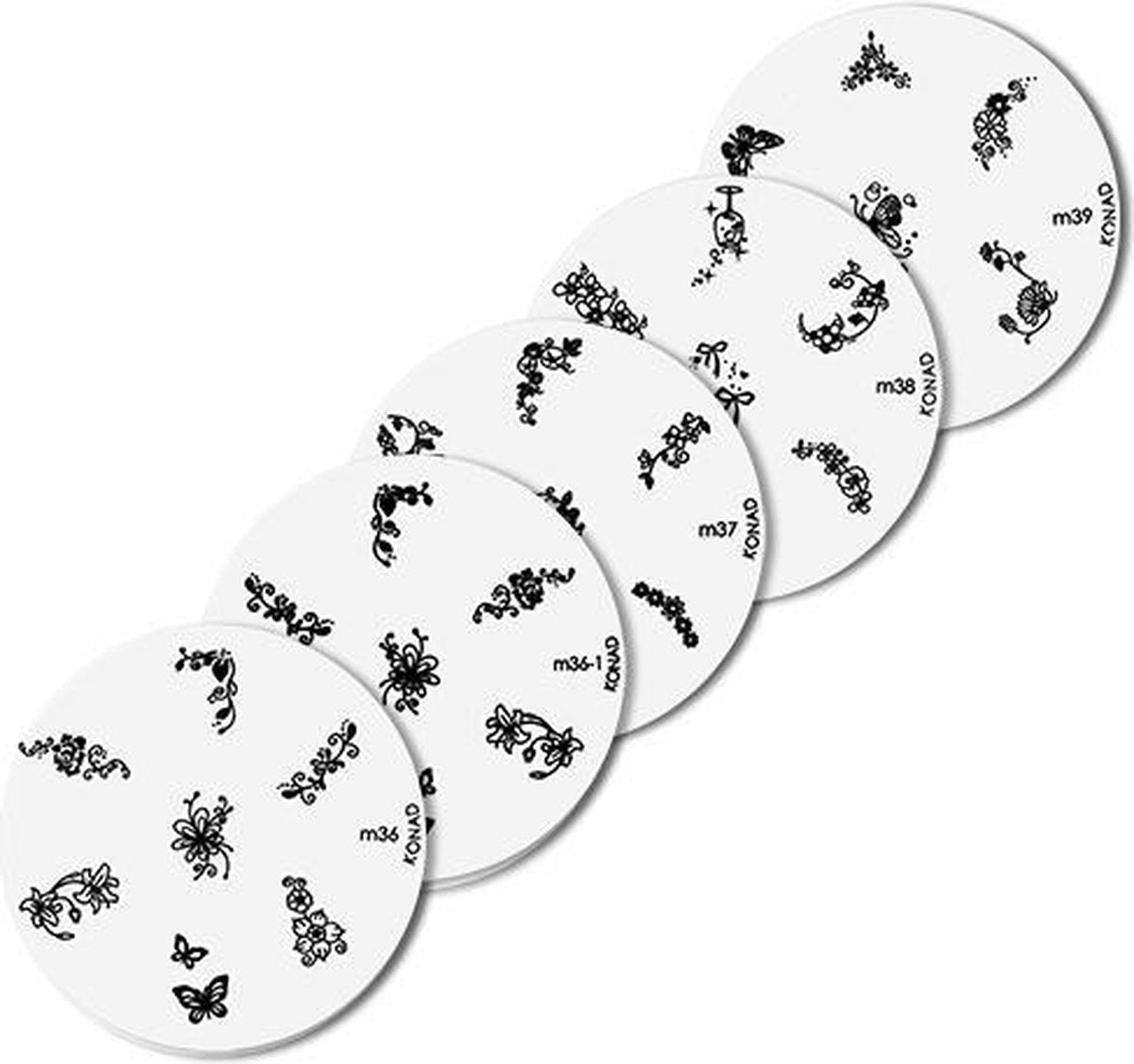 Konad imageplate set  5 stuks - M36-1