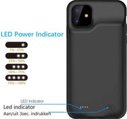 Battery case - Wireless charging - Draadloos opladen - Iphone 11 - Iphone 11 - 6500 mah - powerbank - 2 in 1hoesje