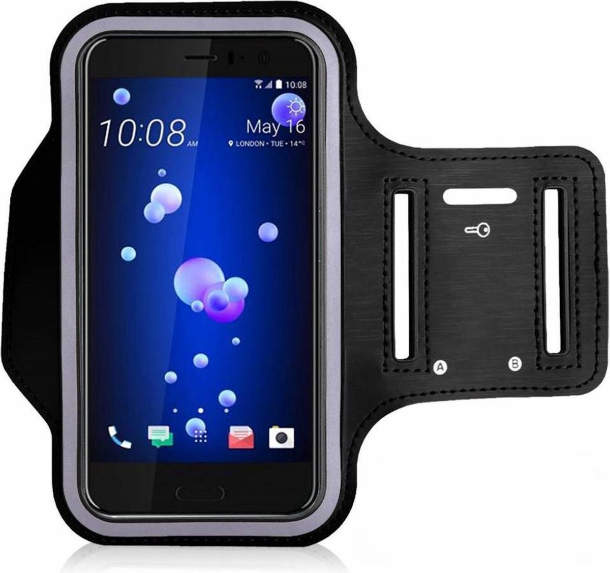 HTC U11 Sportarmband Hardloopband - zwart