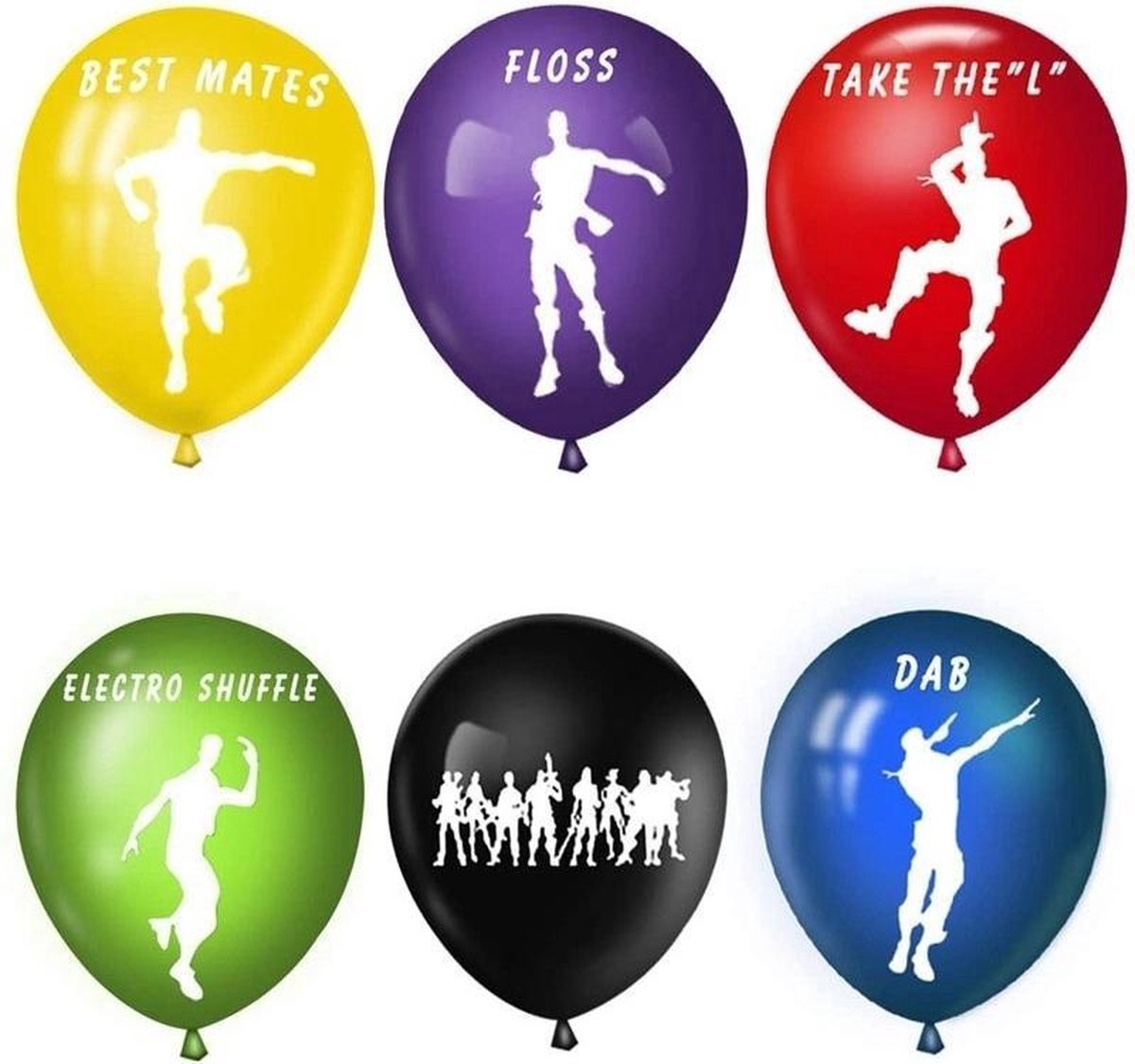 Fortnite ballonnen kleur assorti