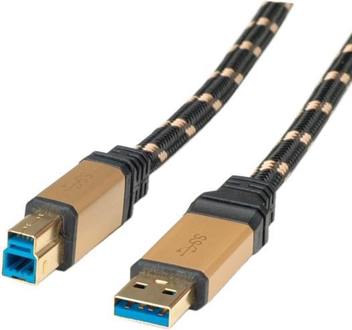 ROLINE 11.88.8903 USB-kabel 3 m USB 3.2 Gen 1 (3.1 Gen 1) USB A USB B Zwart