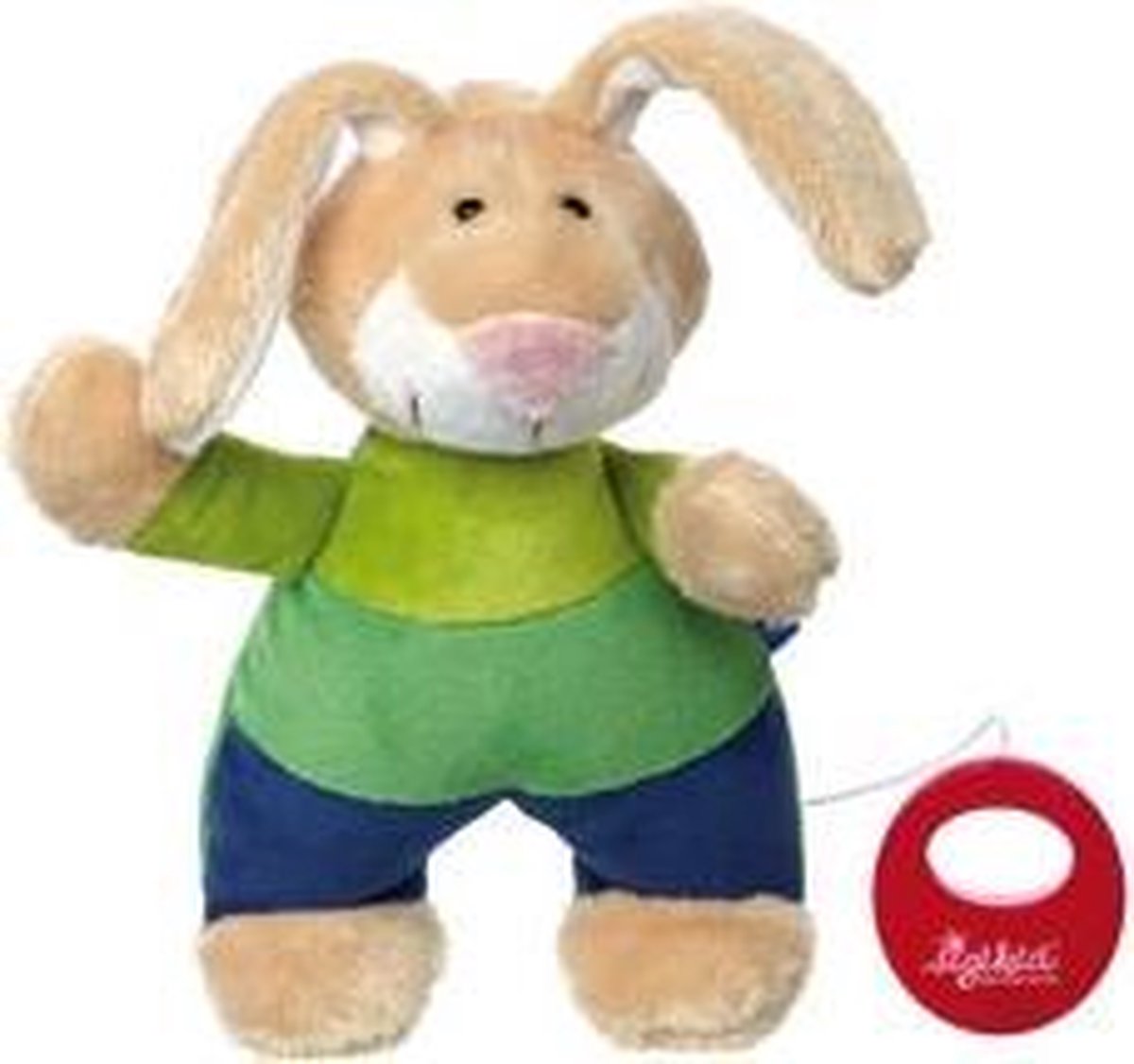 sigikid blauwe collectie muziekknuffel konijn 41840