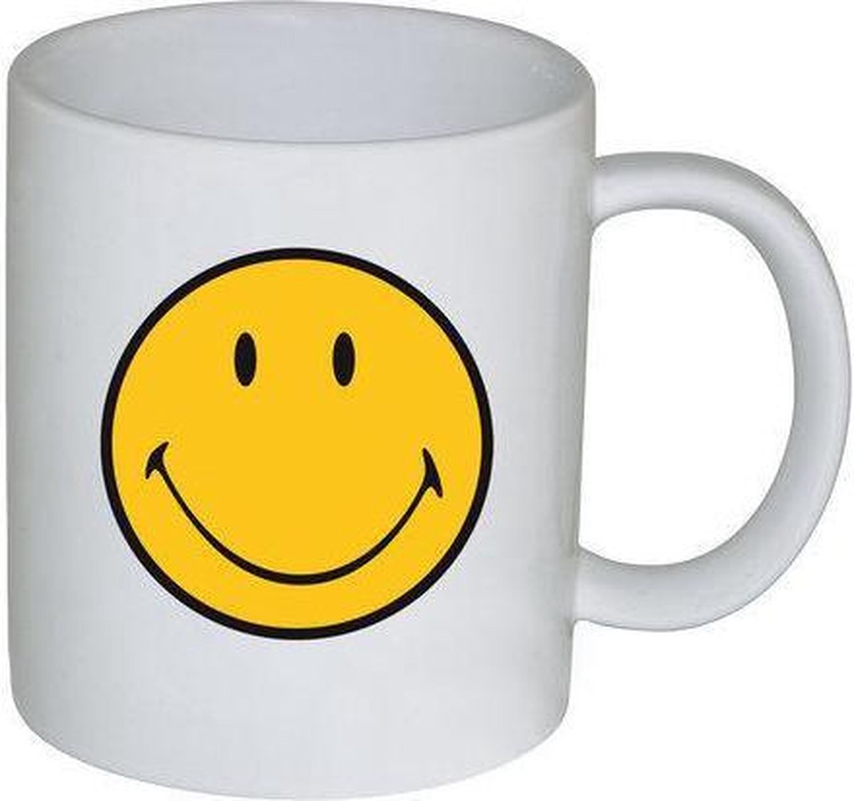 Zak!Designs Smiley Classic Koffiebeker - 35 cl - Wit - Set van 6 stuks