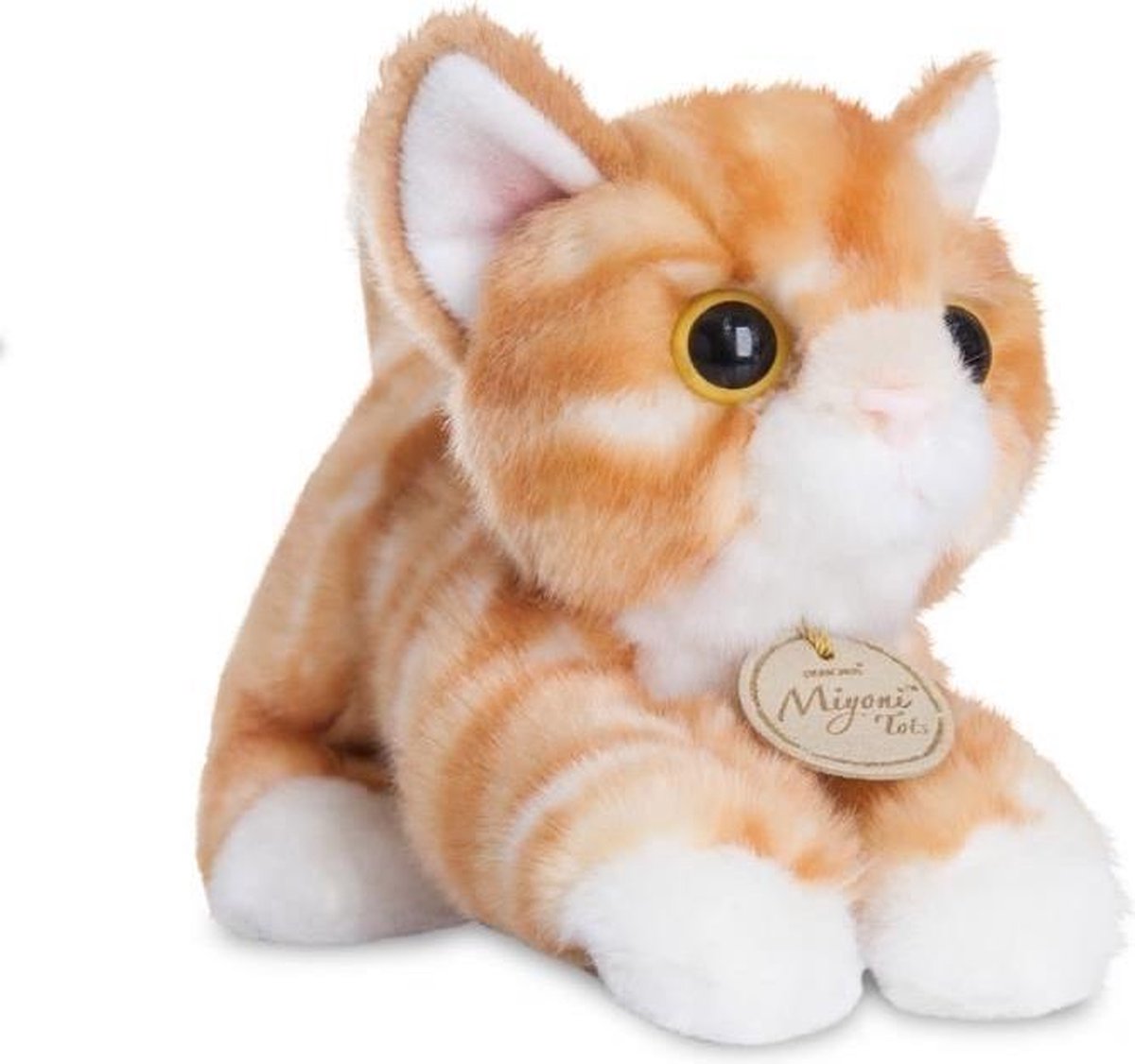 Aurora Miyoni Kat Oranje/wit 20 Cm