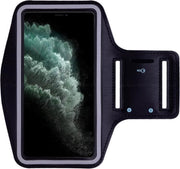 Hardloop sportarmband telefoonhouder voor de iPhone 11 – Telefoonhouder hardlopen Speciaal voor de iPhone 11 – Inclusief ruimte voor een sleutel – Zwart